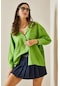 Yeşil Çizgili & Cepli Salaş Gömlek 5yxk2-48539-08
