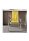 Xiaoqityh- Katlanır Sandalye Taşınabilir Balıkçı Arkalığı Dış Mekan Taşınabilir Katlanır Sandalye Kamp Sürücüsüz Barbekü Sandalyesi Malzemeleri-sarı