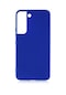 Noktaks - Samsung Galaxy Uyumlu Galaxy S22 - Kılıf Mat Renkli Esnek Premier Silikon Kapak - Saks Mavi