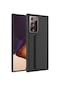 Kilifone - Samsung Uyumlu Galaxy Note 20 Ultra - Kılıf Mat Koruyucu El Tutacaklı Stand Olabilen Qstand Kapak - Siyah