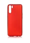 Tecno-Oppo A91 - Kılıf Mat Renkli Esnek Premier Silikon Kapak - Kırmızı
