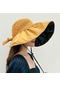 Ikkb Moda Bayan Güneş Şapkası Açık Plaj Balıkçı Şapkası Sarı