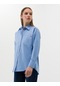 Pierre Cardin Kadın Açık Mavi Gömlek Desenli 50262540-vr003