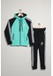 Unisex Dalgıç Kumaş Spor Çocuk Eşofman Takımı Esf.2525 Yeşil