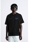 The Champ Clothing Bisiklet Yaka Eighty Five Yazılı Oversize Siyah Erkek T-shirt Siyah