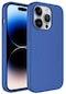 iPhone Uyumlu 13 Pro Kılıf Magsafe Wireless Şarj Özellikli Pastel Renk Silikon Lopard Plas Kapak - Mavi
