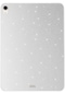 Noktaks İpad Uyumlu İpad Air 10.9 2020 4 Nesil Kılıf Simli Parlak Görünümlü Koton Tablet Kılıfı Gümüş