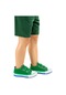 Kiko Kids Linen Cırtlı Erkek Çocuk Keten Spor Ayakkabı Yeşil