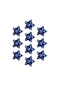 Suntek Yılbaşı 10x Yıldızı Kolye Düğün Dekoratif Gelin Duş Pentagram Mavi