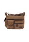 Kahverengi Erkek Messenger Çanta Vintage Suya Dayanıklı Crossbody Çanta Evrak Çantası Omuz Çantası Erkek Çanta Kahverengi