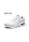 Beyaz Moda Erkek Kadın Koşu Ayakkabıları Çift Örgü Nefes Spor Ayakkabı Spor Ayakkabı Açık Rahat Ayakkabılar