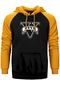 Gta Five Black Logo Sarı Renk Reglan Kol Kapşonlu Sweatshirt