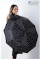 Marlux Siyah Krem Benekli Ahşap Saplı Tam Otomatik Premium Lüks Kadın Şemsiye M21mar1002lr009 - Kadın