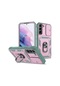 Samsung Uyumlu S24 Ula S22 S23 Fe Ula Artı A54 A15 5g Ağır Kamera İle 360 Derece Döndür Green Pink Samsung Uyumlu A34 5g Green Pink