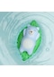 3 Adet Banyo Oyun Oyuncakları Bebek Yüzme Suyu Bebek Zinciri Üzerinde Yüzme Ve Kertenkeleler Çocuklar İçin Açık Mavi Ayı