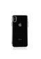 Noktaks - iPhone Uyumlu Xs 5.8 - Kılıf Dört Köşesi Renkli Arkası Şefaf Lazer Silikon Kapak - Kırmızı