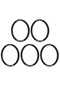 Suntek 5x Bisiklet Alt Braket Conta Yıkayıcı Bb Spacer 30mm-t2mm Siyah
