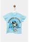 Mickey Mouse Lisanslı Çocuk Tshirt 21353-turkuaz