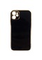 Noktaks - iPhone Uyumlu 11 - Kılıf Parlak Renkli Bark Silikon Kapak - Siyah