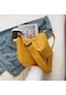 Sarı Küçük Kadın Omuz Çantası 2024 Bahar Yeni Kadın Moda Basit Banliyö Messenger Tote Çanta Bayanlar Rahat Seyahat Crossbody Çanta