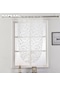 Beyaz 1 Pc Napearl Avrupa Tarzı Moda Çiçek Pencere Ev Mutfak Jakarlı Kumaş Tül Perde