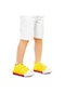 Kiko Kids Linen Cırtlı Erkek Bebek Keten Spor Ayakkabı Sarı