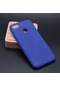 Mutcase - General Mobile Uyumlu Gm 8 Go - Kılıf Mat Renkli Esnek Premier Silikon Kapak - Saks Mavi