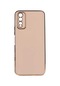 Mutcase - Vivo Uyumlu Y20s - Kılıf Parlak Renkli Bark Silikon Kapak - Rose Gold