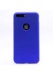 Kilifone - İphone Uyumlu İphone 7 Plus - Kılıf Mat Renkli Esnek Premier Silikon Kapak - Saks Mavi