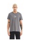 Tommy Life Miles Koyu Gri Baskılı Erkek T-shirt - 88222 Koyu Gri
