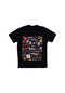 Unisex Siyah Heavy Metal Baskılı T-shirt SIYAH