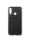 Kilifone - Huawei Uyumlu Y6p - Kılıf Mat Renkli Esnek Premier Silikon Kapak - Siyah