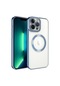 Kilifone - İphone Uyumlu İphone 13 Pro Max - Kılıf Kablosuz Şarj Destekli Setro Silikon Kapak - Mavi