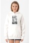 Horror Knifes No Live Matter Beyaz Kadın 3ip Kapşonlu Sweatshirt Beyaz