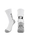 Yyu-scl Spor Çorapları Kaymaz Antrenman Çorapları Orta Buzağı Basketbol Ve Futbol Çorapları-beyaz - Gri