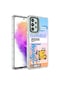 Mutcase - Samsung Uyumlu Galaxy A73 - Kılıf Sert Kamera Korumalı Desenli Korn Kapak - No1
