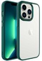 iPhone Uyumlu 14 Pro Kılıf Lopard Krom Kapak - Koyu Yeşil