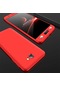 Tecno - Samsung Galaxy Uyumlu J7 Prime / J7 Prime Iı - Kılıf 3 Parçalı Parmak İzi Yapmayan Sert Ays Kapak - Kırmızı
