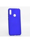 Noktaks - Huawei Uyumlu Huawei Honor 8a - Kılıf Mat Renkli Esnek Premier Silikon Kapak - Saks Mavi