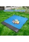 Mufunye Mürekkepli Ve Yırtılmaya Dayanıklı 2.0x2.1m Mavi Çok Amaçlı Outdoor Battaniye - Kamp, Piknik Ve Plaj İçin Mavi