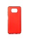 Kilifone - Xiaomi Uyumlu Poco X3 / Poco X3 Nfc / Poco X3 Pro - Kılıf Mat Renkli Esnek Premier Silikon Kapak - Kırmızı