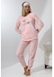 Fawn 5010 Peluş Welsoft Polar Kışlık Yumoş Kadın Pijama Takımı