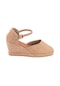 Star Tombis Gerçek Elişi Hasır Dolgu Topuk Keten Hasır Espadril Handmade Hasır