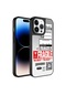 Noktaks - iPhone Uyumlu 14 Pro - Kılıf Aynalı Desenli Kamera Korumalı Parlak Mirror Kapak - Fragile
