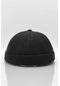 Kadın Hipster Katlamalı Cap Siyah Docker Şapka - Standart