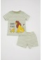 Defacto Erkek Bebek Disney Lion King Kısa Kollu Şortlu Penye Pijama Takımı C5203a524hsgn270