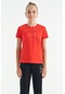 Tommy Life Fiesta O Yaka Baskı Detaylı Rahat Kalıp Kız Çocuk T-shirt - 75129 Kırmızı
