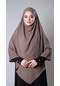 Vizon Pratik Hazır Geçmeli Tesettür Eşarp Medine İpeği Bağcıklı Çift Katlı Sufle Hijab 2302 10