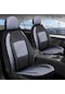 Nissan Navara Uyumlu Oto Koltuk Kılıfı Kapitone Alpine Füme Siyah