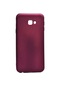 Kilifone - Samsung Uyumlu Galaxy J4 Plus - Kılıf Mat Renkli Esnek Premier Silikon Kapak - Mürdüm